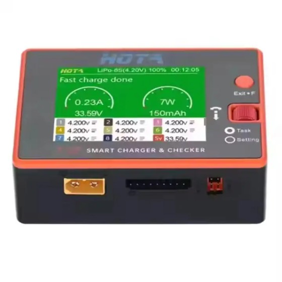 HOTA T8 650W 22A XT60 1-8S Intelligent Fast Charger High Power Smart Charger NiZn/Nicd/NiMH Battery RC Accessories